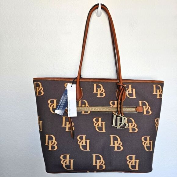 NWT Dooney & Bourke | DB Logo Monogram Large Tote - Picture 1 of 6